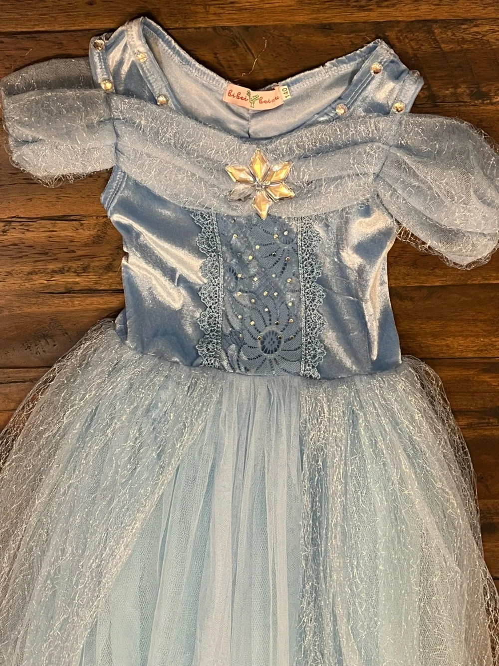 Princess, Blue Lace & Tulle Girls' Princess Party Dress
